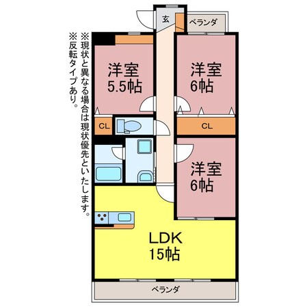 クオリティタウン上野　参番館の物件間取画像